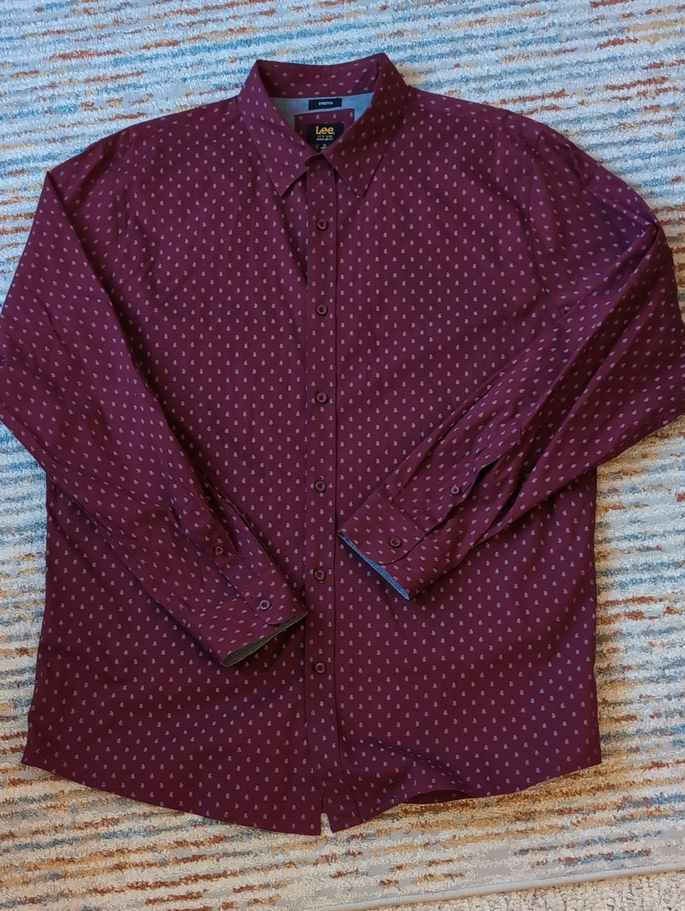Men's Lee Button Down Shirt XL